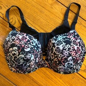Skull Print Women's Bra